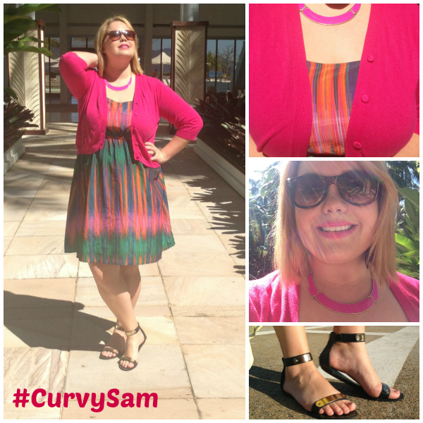 pink, hayman, resort, island, plus size, how to wear pink, lane bryant, shoes, curvysam, collette